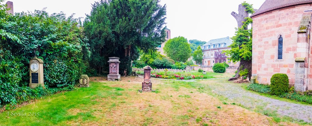 Alte Kapelle mit Heilig Geist Kirche in Landstuhl Germany by J Sevilla