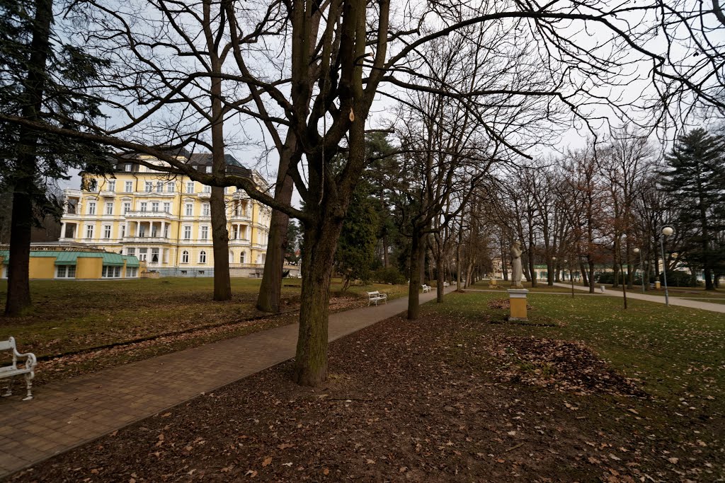 Františkovy Lázně - Spa Resort - View East - Lázeňský hotel Imperial 1878 by Karl Wiedermann - Neorenaissance by txllxt TxllxT