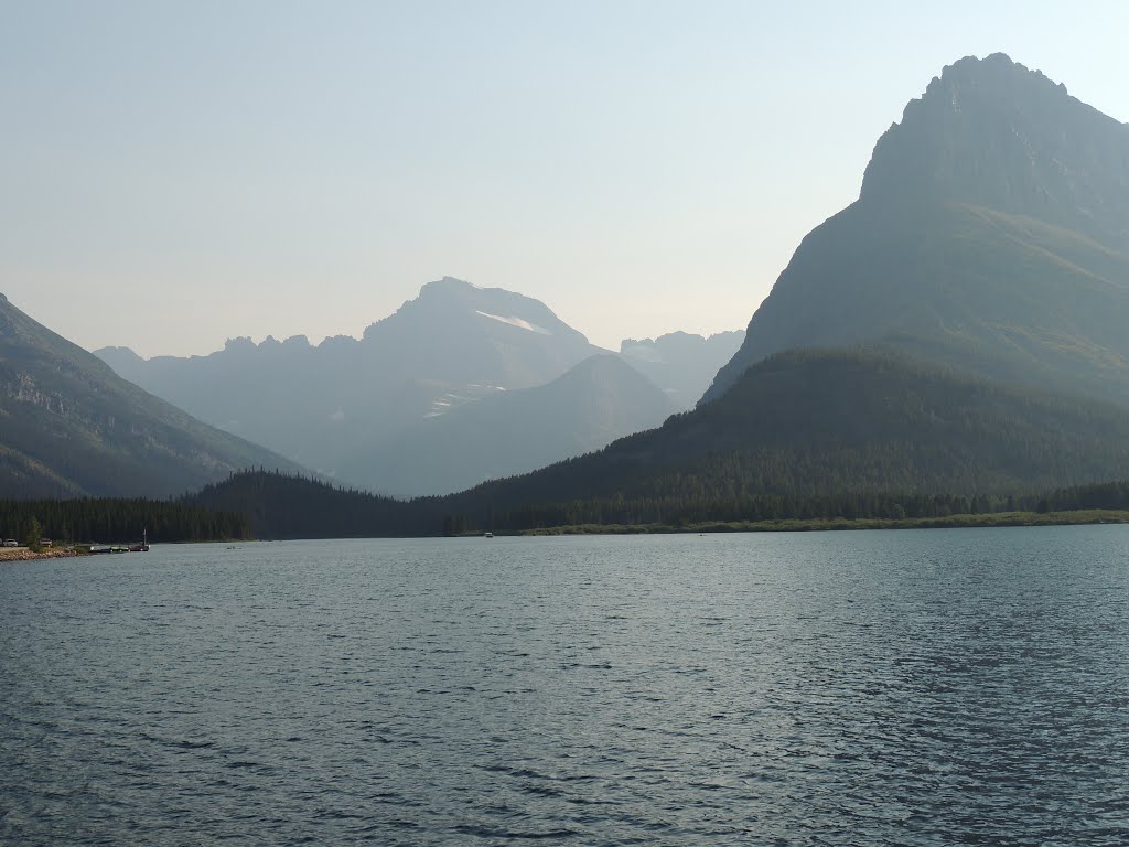 Mount Gould and Grinnell Point from our balcony by rwdw