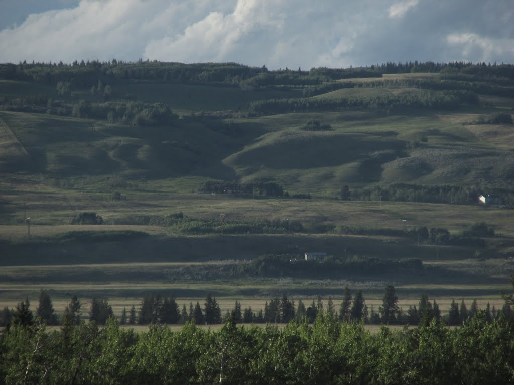 Foothills In Light And Shadow Play West Of Calgary Jul '15 by David Cure-Hryciuk