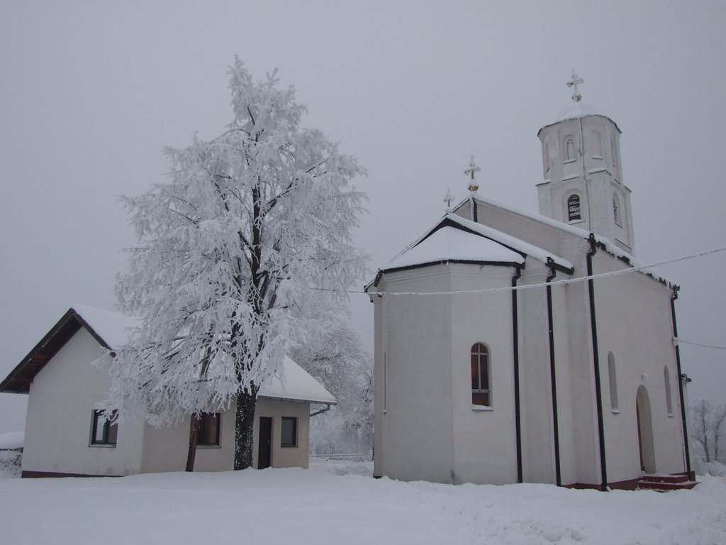 Manastir Duga Njiva in winter by Vedran Blagojević