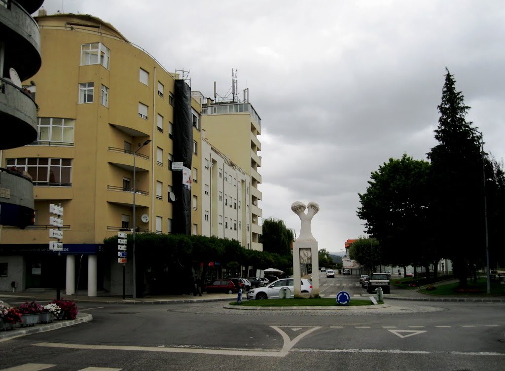 Oliveira de Frades, Portugal, Rua Principal (EN16) by A Almeida