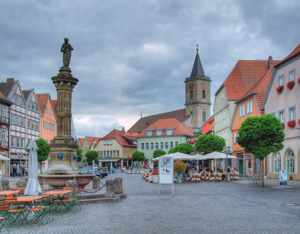 Bad Neustadt im Grabfeld, Marktplatz by Siegmund Werner