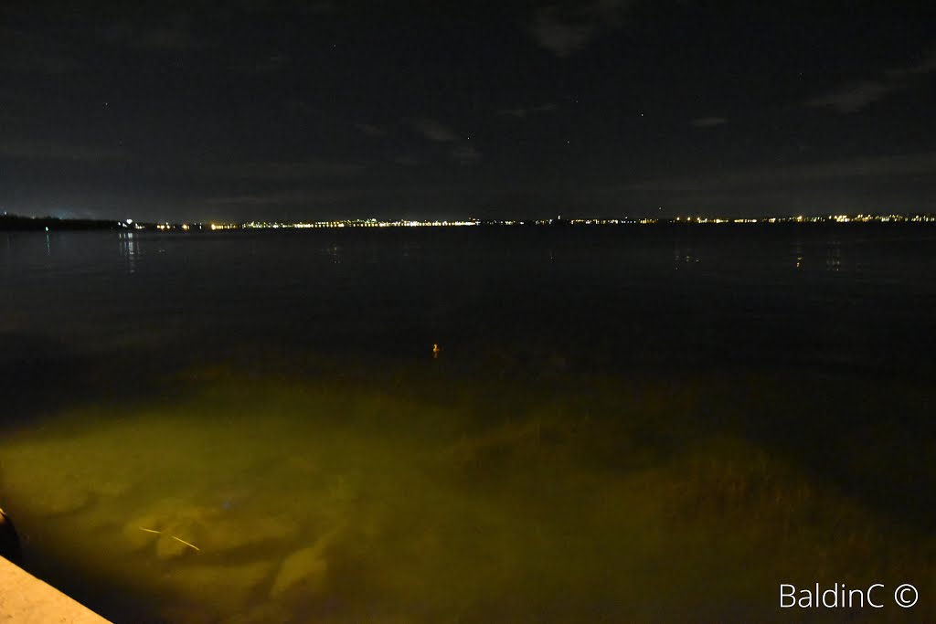 Lazise by Night, 2015 by Christian Massimilia…