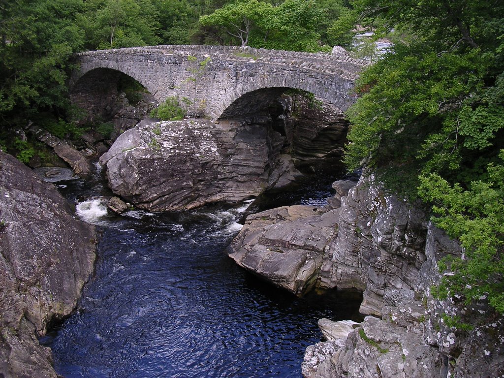 The Thomas Telford Bridge over River Moriston by F Ferguson