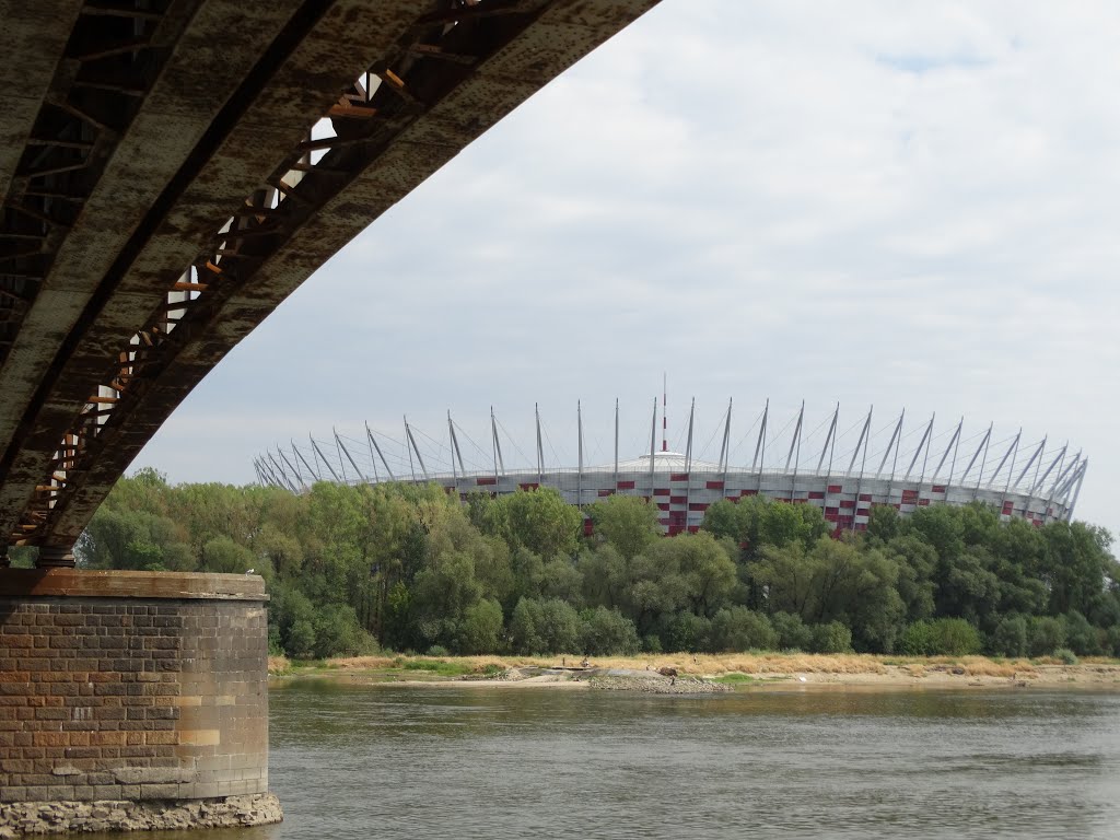 Stadion Narodowy z drugiego brzegu Wisły by Agata Hetman