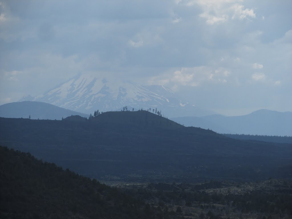 Majestic Mount Shasta As Seen From Afar On Schonchin Butte In Lava Beds National Monument, California Jul '15 by David Cure-Hryciuk