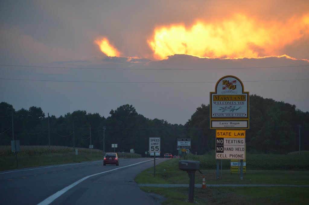 Welcome to Maryland at Sunset by Ryan Mori