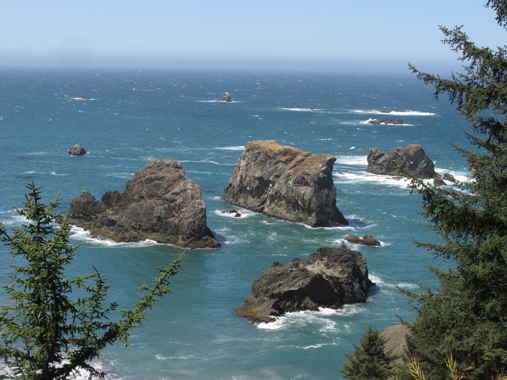 The Rocky Coastline In Samuel H Boardman State Scenic Corridor, Oregon Jul '15 by David Cure-Hryciuk