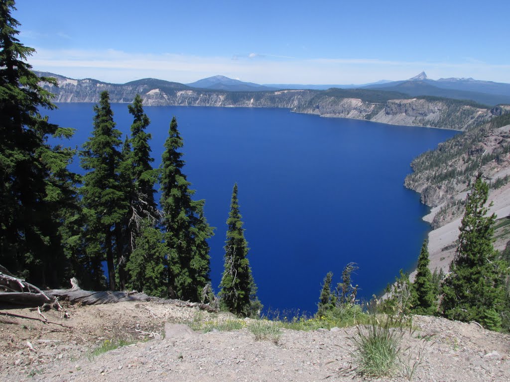 Spectacular Mountain And Lake Vistas As Seen Along The Rim In Crater Lake National Park, Oregon Jul '15 by David Cure-Hryciuk