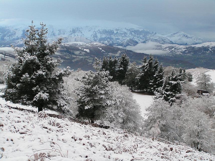 Vista desde El Mayáu Solís a la Sierra del Aramo by Fran J