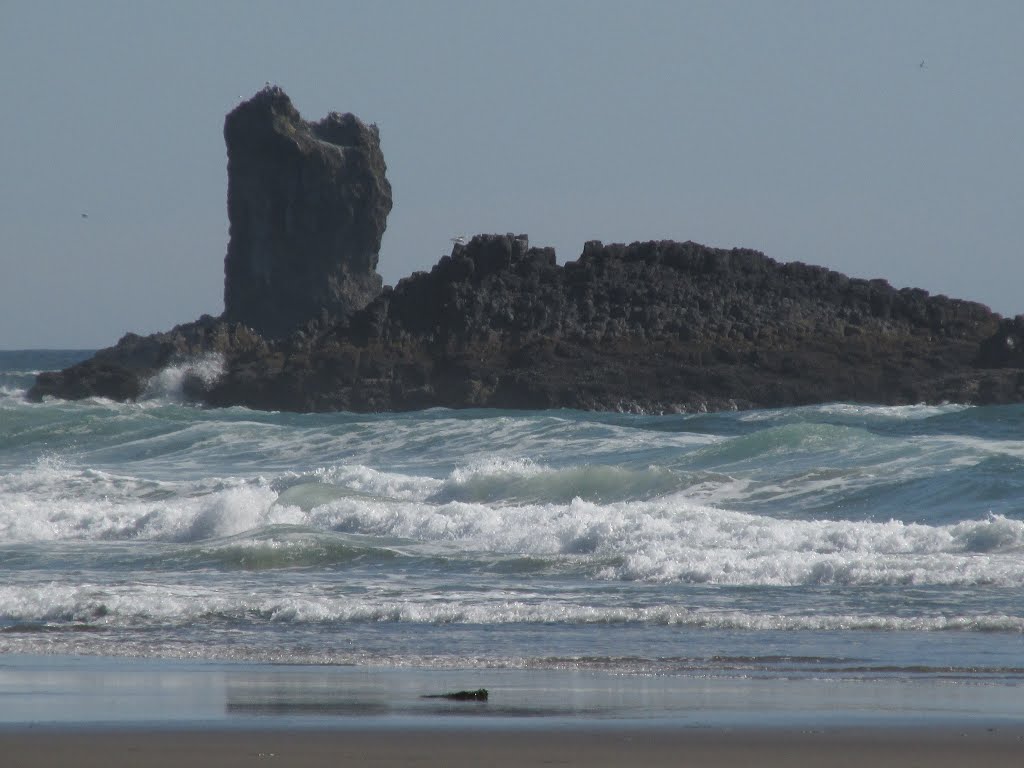 White Capped Waves Amongst The Rocks In Ecola Bay State Park, Oregon Jul '15 by David Cure-Hryciuk