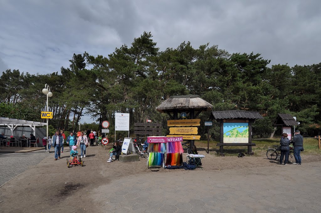 Entrance to Slowinski national park in Rowy by IPAAT