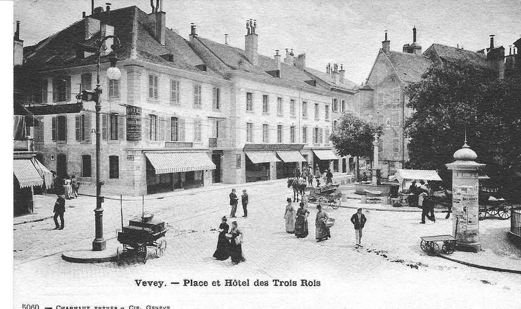 Vevey 1900, Place et hôtel des 3 rois by ivlianvs