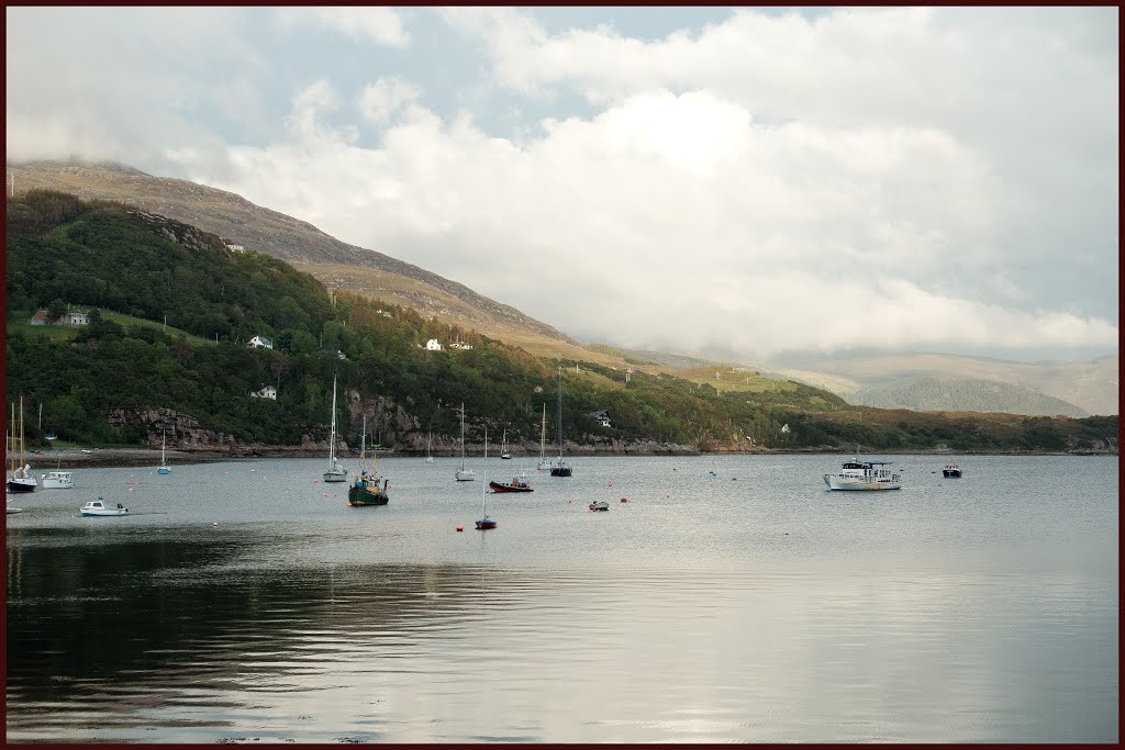 Ullapool harbour (Loch Broom), NW Scotland. by brian gillman