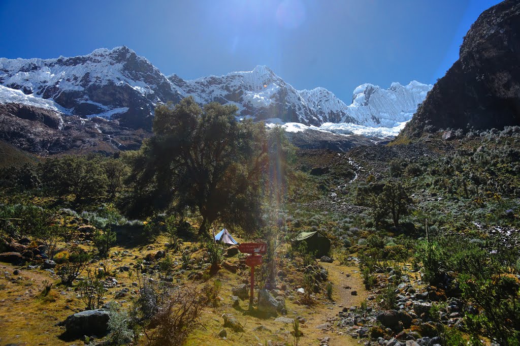 Alpamayo base camp by bdronzi