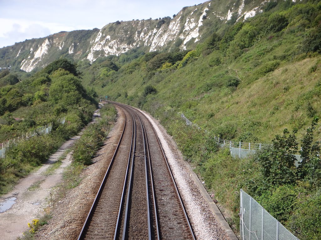 Train line to Folkestone by DLFA Hutchinson