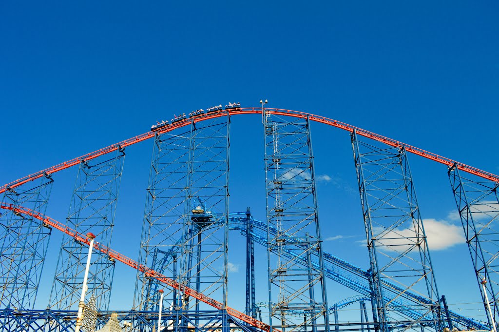 Blackpool Pleasure Beach by Ruth Craine