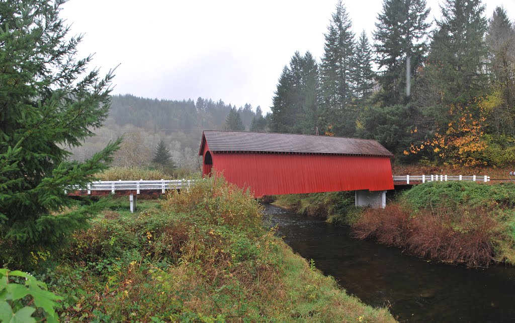 Fisher School Covered Bridge by Chris Harmon