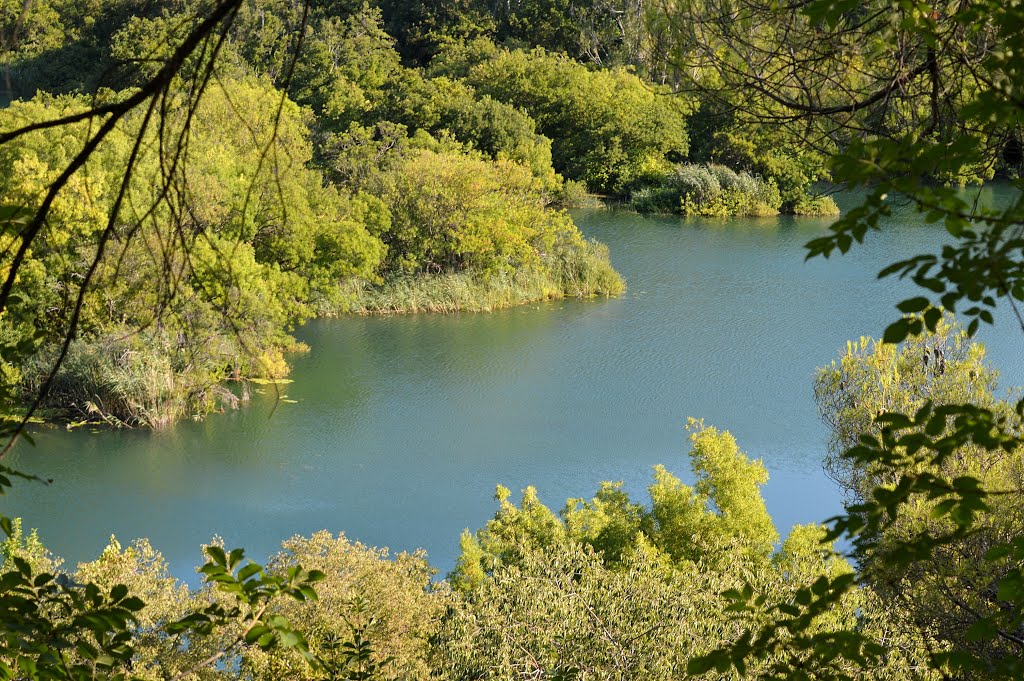 Krka river from above by esemer