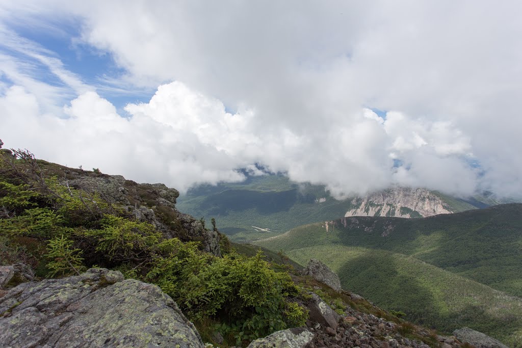 View of cliffs and rock slides by Sawyer Sutton