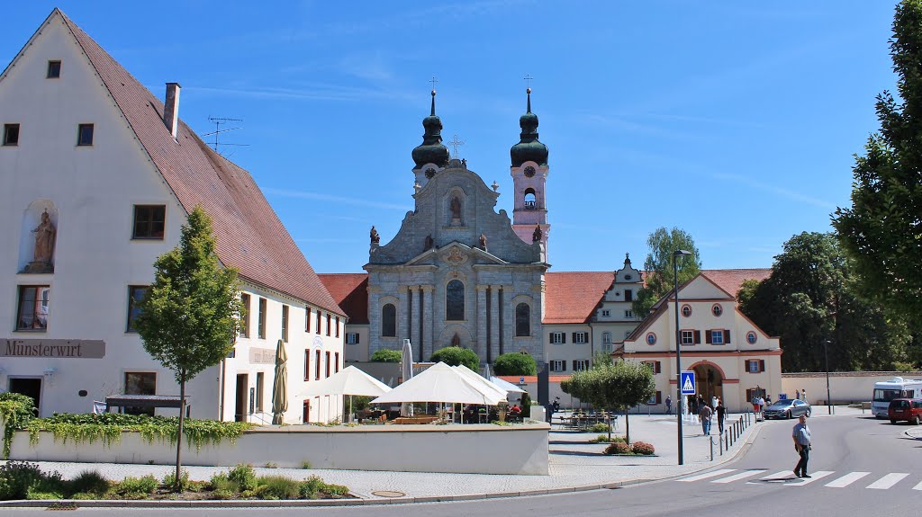 Town Center of Zwiefalten with the former Benedictine Monastery by Trintignant