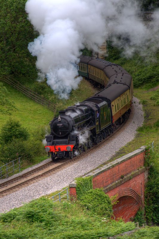 Steaming through Darnholme by Motobykr