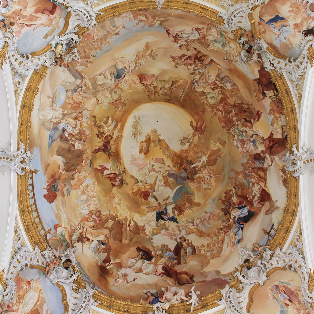 Ceiling Paintings in the Minster Zwiefalten by Trintignant