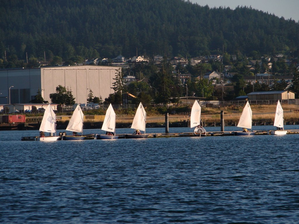 Mini Sail Boats, Anacortes, Washington by Cristian.Istrate