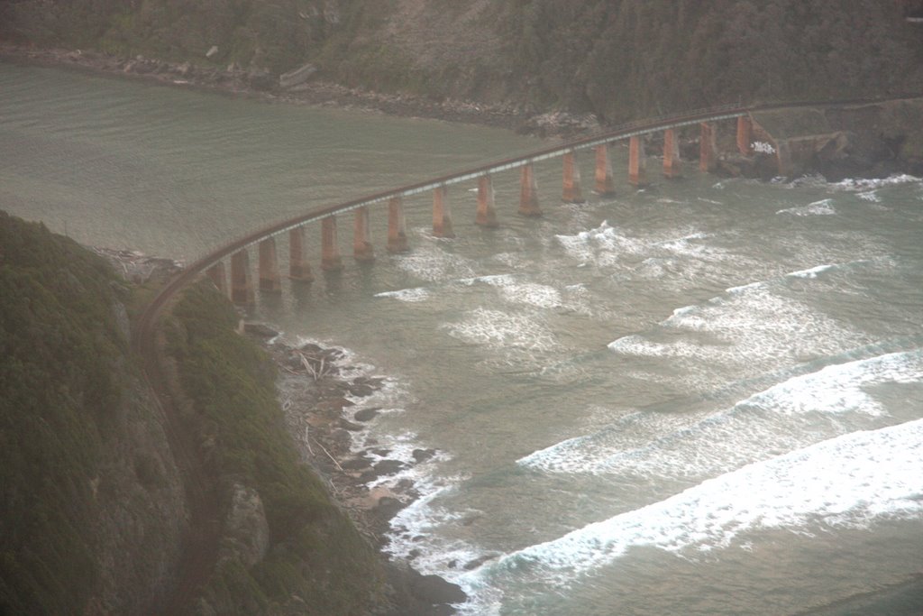 Outeniqua Tjoe-tjoe Train Bridge from Microlight 2 by Barthlo Harmse