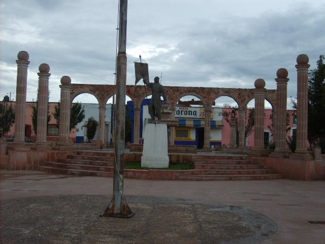 Jardin hidalgo en un dia lluvioso (yard hidalgo) by gerardo vazquez