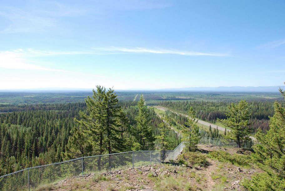 Mt Begbie Lookout > looking south along Cariboo Highway Hwy 97 in British Columbia, Canada by 56737464