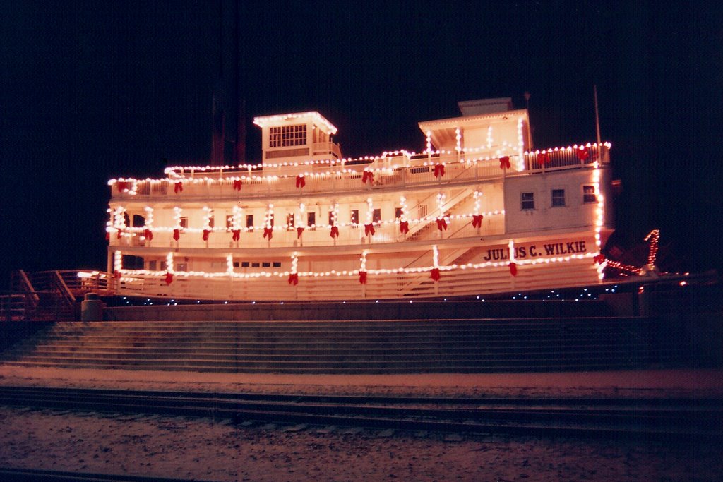 The Julius C. Wilkie Steamboat Replica - Winona, MN 12-1993 by TGrier