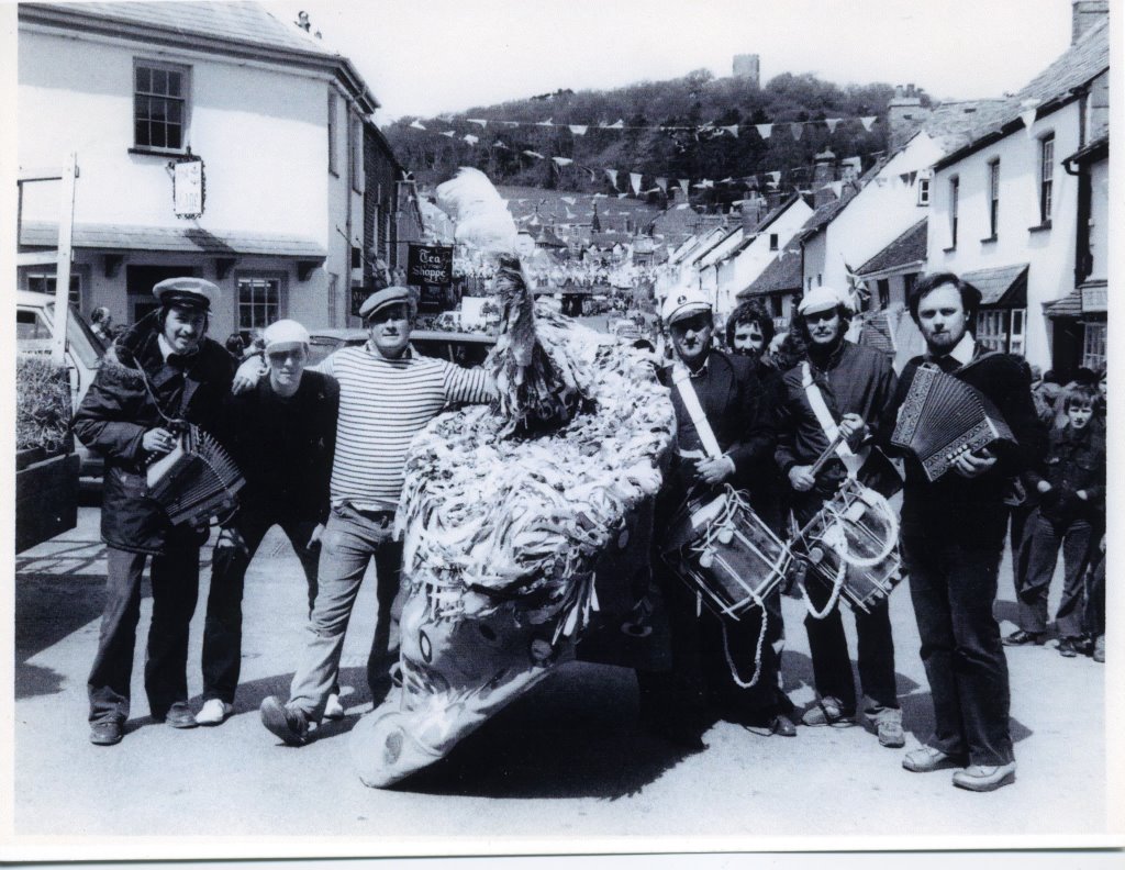 The Sailors Hobby Horse at Dunster High Street. by Taximan0501