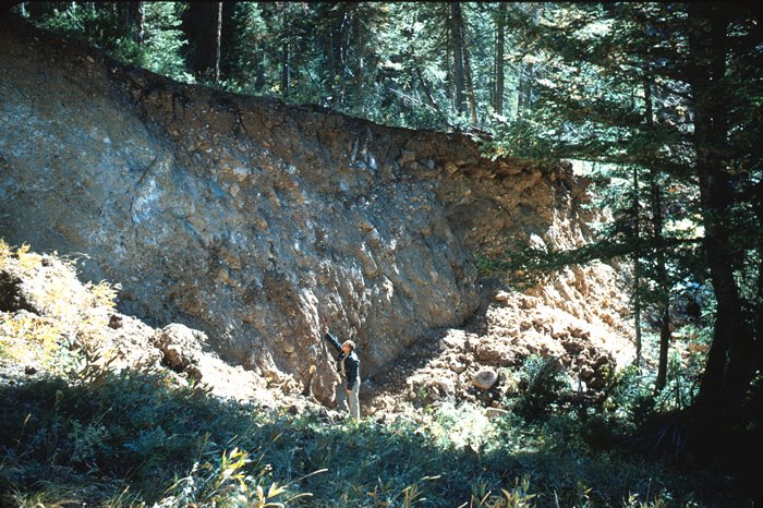 Fault Scarp at Red Canyon Creek by lightninlouie