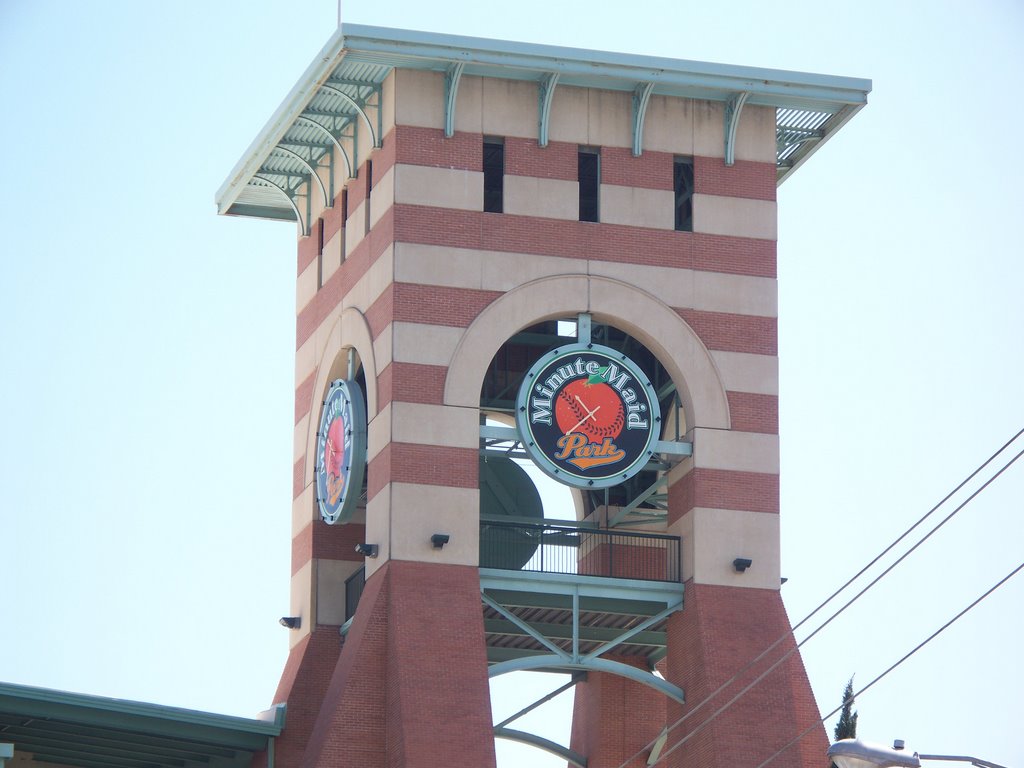 Clock at Minute Maid Park by angelrene