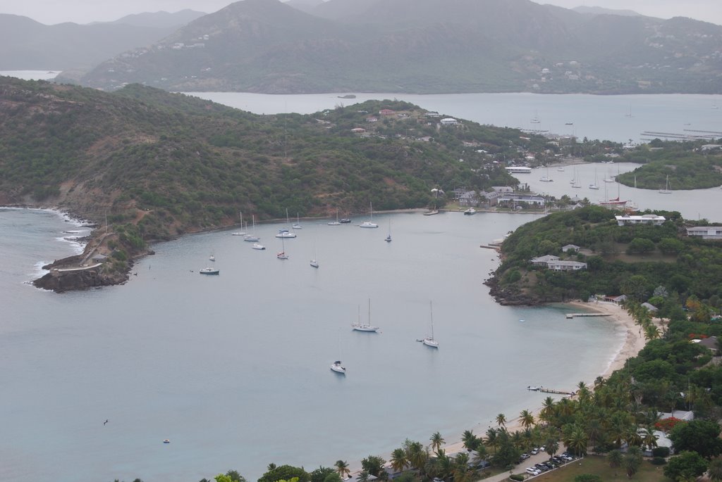 English Harbour from Shirley Heights by docjai