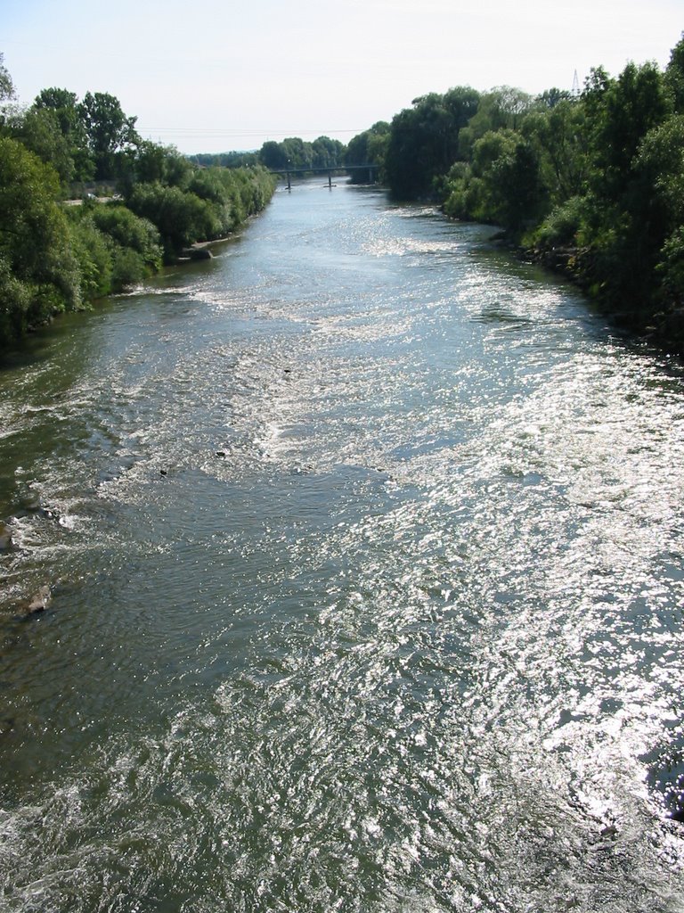 Blick von der Brücke nach Allersdorf, Richtung Osten by Merowinger31