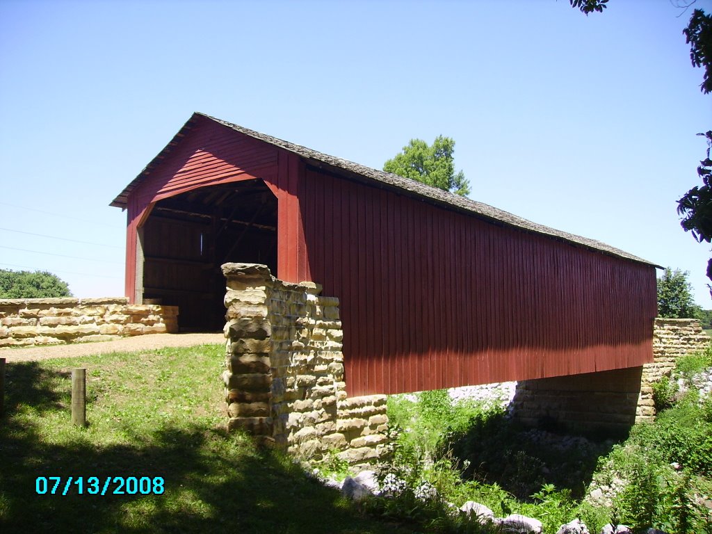 Mary's River Covered Bridge Chester, Illinois by DaWaRa