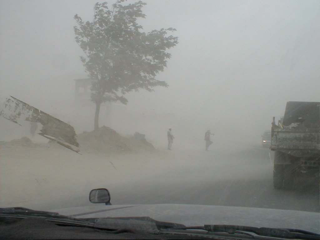 90 days of dust- Jalalabad Road- Kabul Afghanistan- Summer 2004 by bruce545