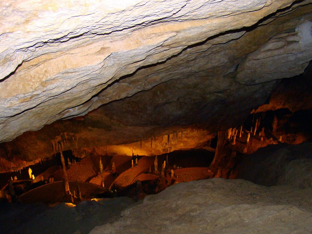 2008.07. - Ibiza, Port de Sant Miquel, in a the stalactite cave - Ibiza, Port de Sant Miquel, egy cseppkőbarlangban by Péter Farsang