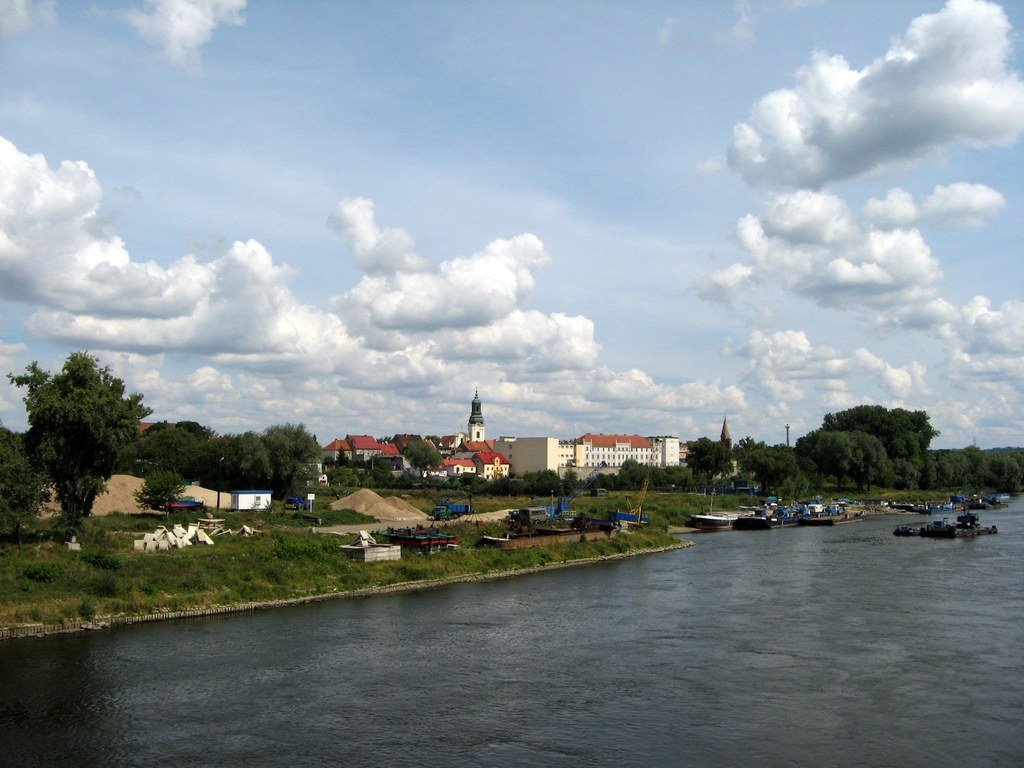 View from bridge on Fordon by Andrzej Lamparski