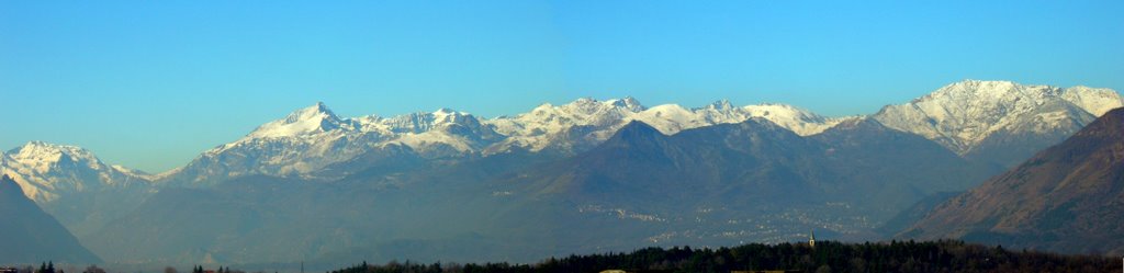 ROCCIAMELONE E ALPI da RIVOLI by piero belforte