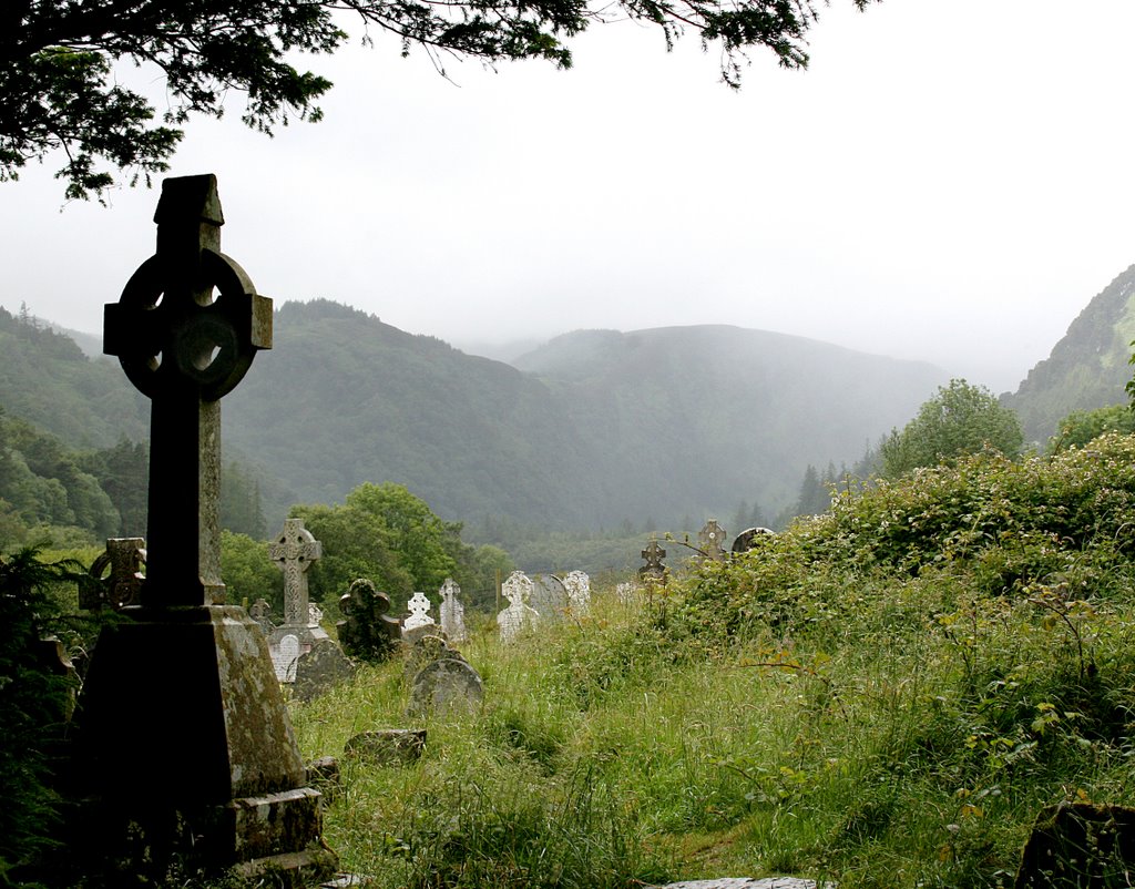 Graveyard at Glendalough by nolene dowdall