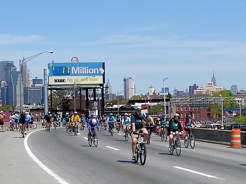 BQE bike new york by Bob Whalen