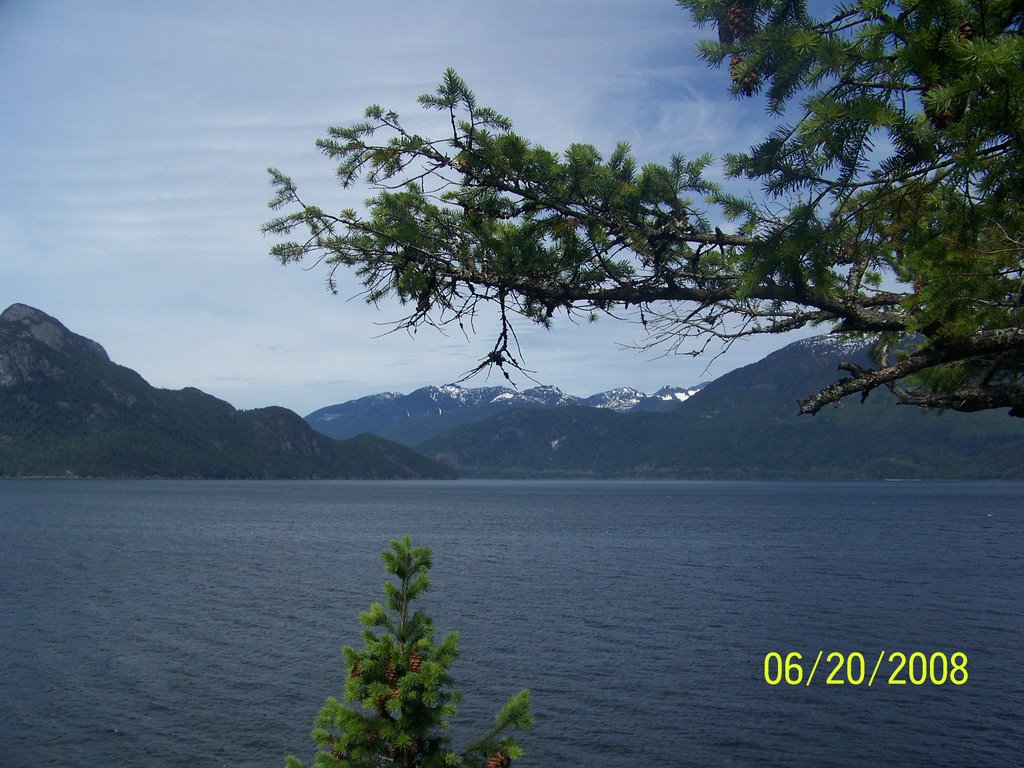 Viewing Tantalus Range from Porteau Cove by Wester