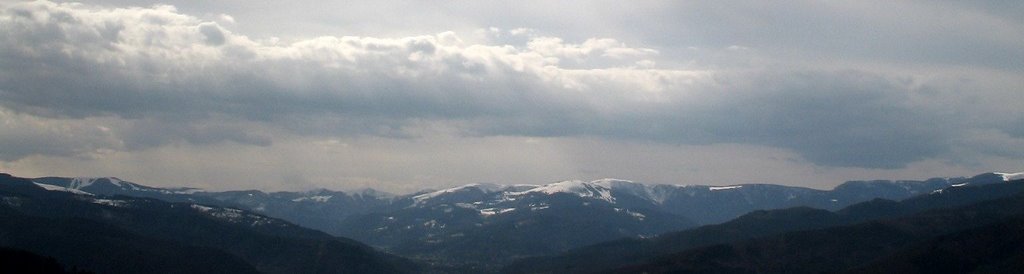 Looking West Hohlandsburg castle by Francois Schnell