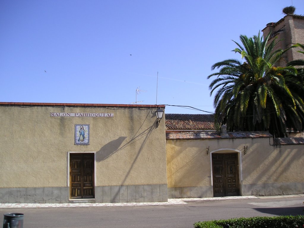 Alcaudete de la jara-Toledo; Salón Parroquial y casa del Cura-Plaza de la Glorieta by De Paz