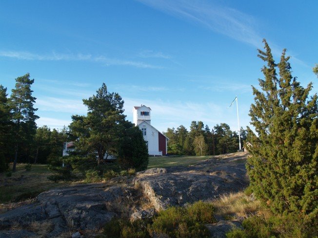 Leuchtturm in Duse Udde, Vänernsee (Värmlands län) by © by Heinz von Felde