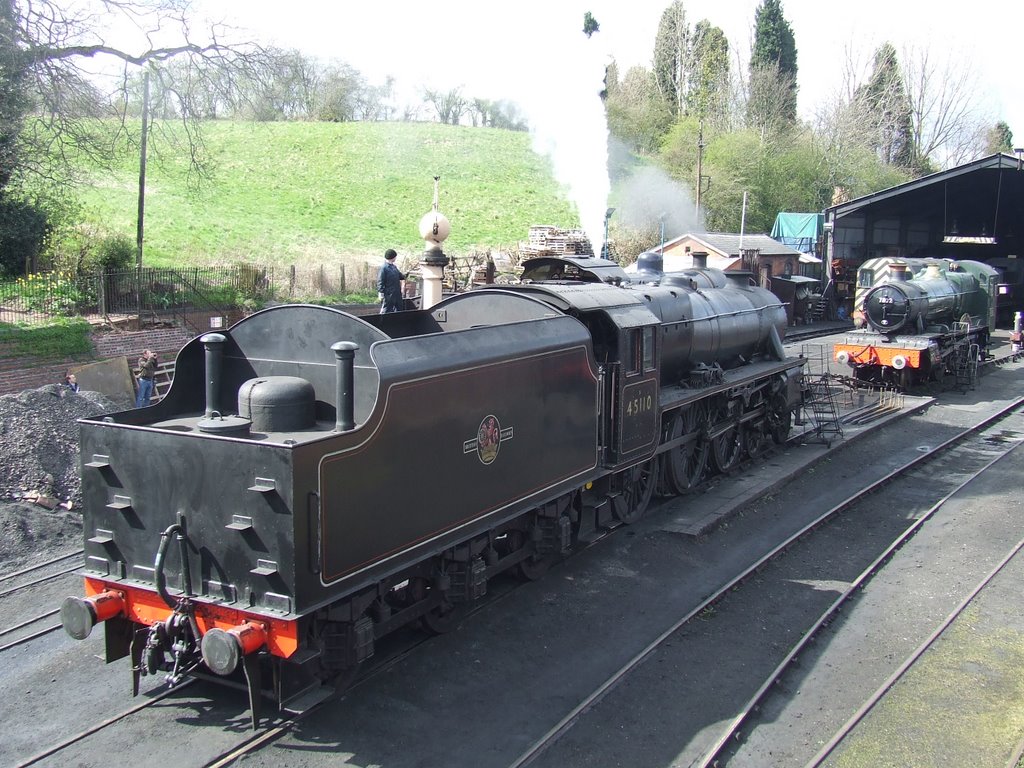 Black 5 on shed by marcus camfield